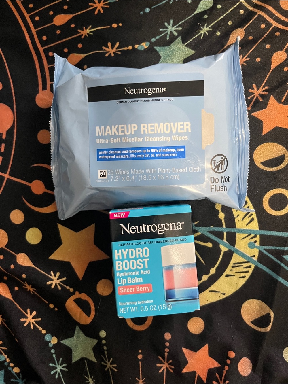 Neutrogena Bundle Makeup Remover Wipes & Hydro Boost Lip Balm